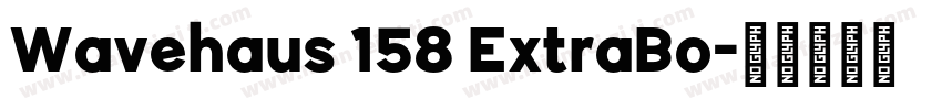 Wavehaus 158 ExtraBo字体转换